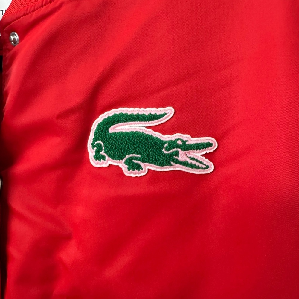 NWOT Lacoste Heritage Oversized Bomber Jacket Size 40 (Women's 8-10) - Picture 4 of 5